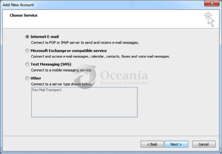 How to configure E-mail account in Outlook 2010 fig 2