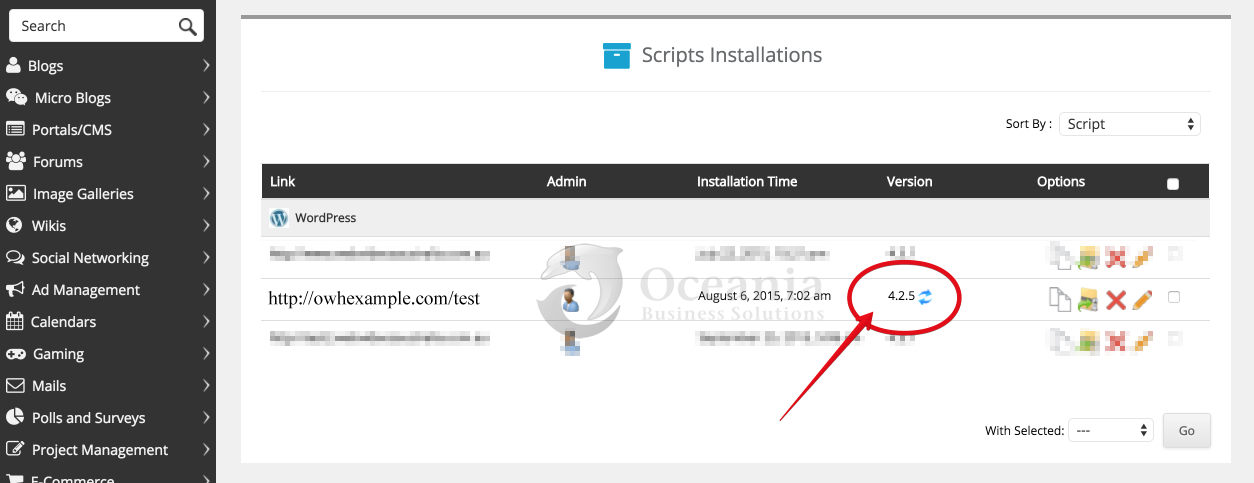 Use Softaculous to Install an Application Fig 14